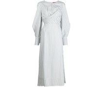 Gestreiftes Hemdkleid mit Cut-Out