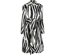 Trenchcoat mit Zebra-Print