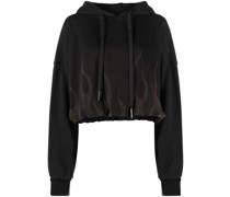 Hoodie mit Flammen-Print