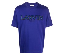 T-Shirt mit Logo-Stickerei
