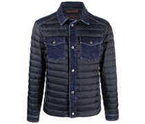 Gefütterte Jacke mit Jeansdetail