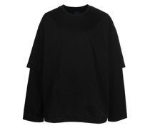 Langarmshirt mit Logo-Stickerei