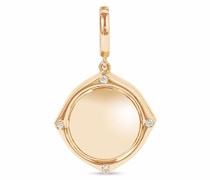 18kt Gelbgoldanhänger mit Diamanten