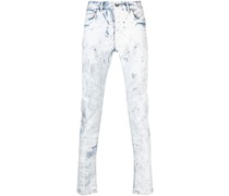 Cracked White Over Light Skinny-Jeans