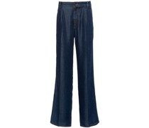 Weite High-Rise-Jeans