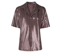 Bluse mit Paillettenstickerei