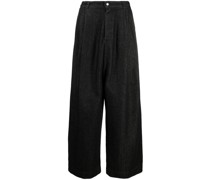 High-Waist-Jeans mit weitem Bein
