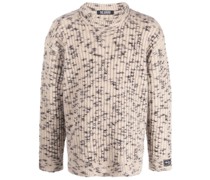 Melierter Strickpullover