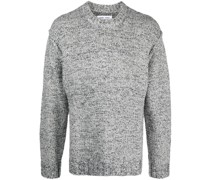 Melierter Strickpullover