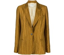 textured single-breasted blazer
