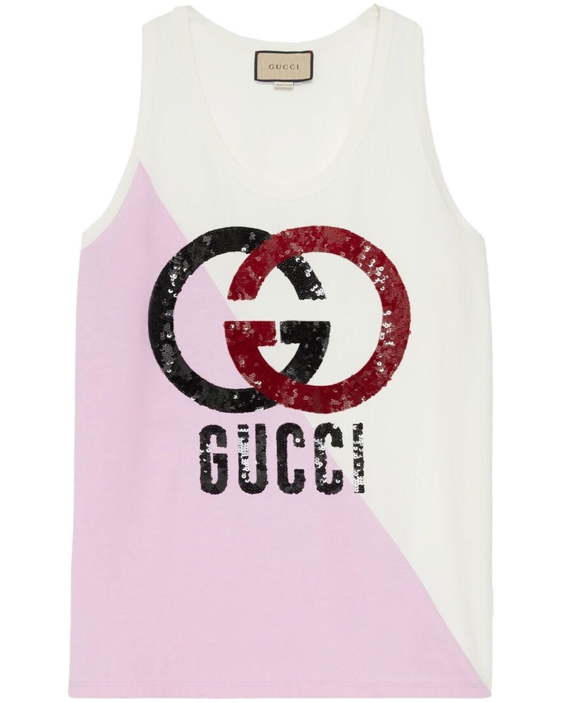 Gucci Damen Tanktop mit Pailletten