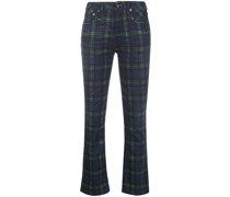 Schmale Jeans mit Schottenkaro