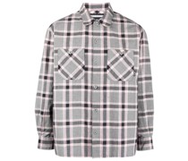 check-pattern long-sleeve shirt