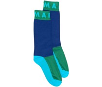 Intarsien-Socken mit Logo