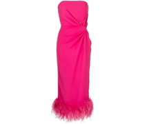 Midikleid mit Federn