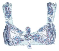 Bikinioberteil mit Paisley-Print