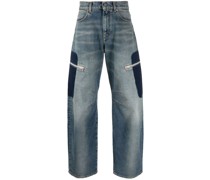 Lockere Jeans mit Patches