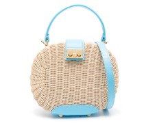 small straw tote bag