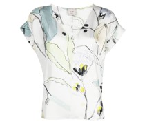 Bluse mit grafischem Print