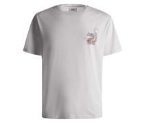 T-Shirt aus Bio-Baumwolle mit Drachen-Print