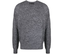 Melierter Pullover mit Cut-Out
