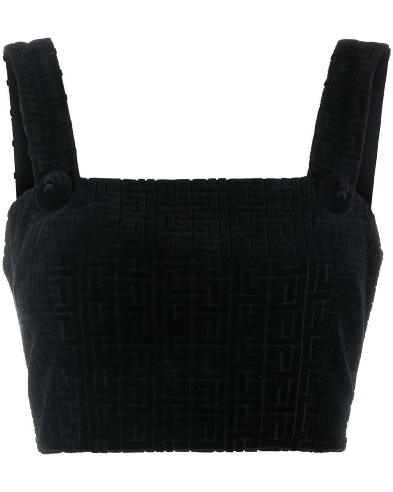 Balmain Damen Cropped-Top mit FF Balmain Damen Cropped-Top mit FF