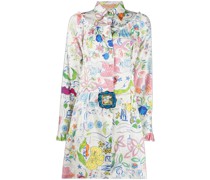 Hemdkleid mit Blumen-Print