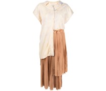 Asymmetrisches Hemd-Midikleid