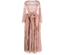 Minikleid mit Federn