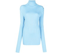 Gerippter Rollkragenpullover