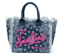 Vanity Strandtasche mit Bandana-Print