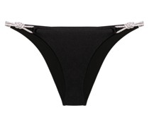 rhinestone-detailed shimmerimg bikini bottom