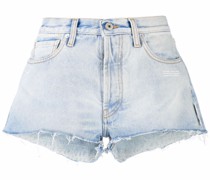 Jeans-Shorts mit ausgefransten Kanten