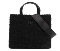 Handtasche mit Logo-Schild