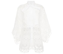 Lace Embroidered Cotton Shirt