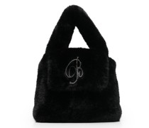 Handtasche mit Faux Fur