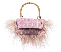 Handtasche mit Federn