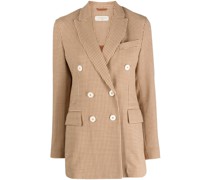 Doppelreihiger Blazer mit Check