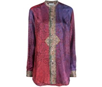 Seidenhemd mit Paisley-Print