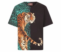 T-Shirt mit Animal-Print