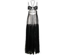 Transparentes Seidenkleid