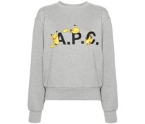 A.P.C. Pikachu T-Shirt mit Logo-Print