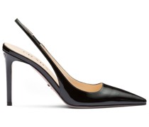 Slingback-Pumps mit Logo