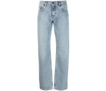 Halbhohe Straight-Leg-Jeans