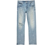 Gerade Jeans im Distressed-Look