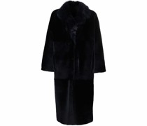 Einreihiger Shearling-Mantel