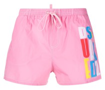 Badeshorts mit Logo-Print