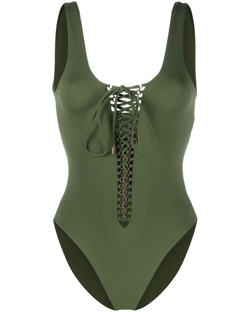 Saint Laurent Damen Badeanzug mit Schnürung