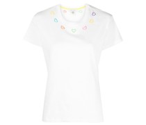 T-Shirt mit Logo-Stickerei