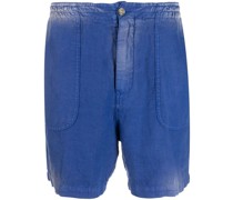 Elastische Shorts mit geradem Bein